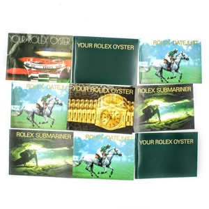 Vintage Rolex Booklets Datejust Submariner Oyster Brochures Lot of 9 #WB5709-1