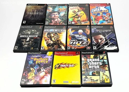 Lot of 11 Popular Sony PlayStation 2 PS2 Games
