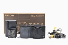 LEGGI [Quasi come nuova nella scatola] Ricoh GX100 fotocamera digitale compatta nera dal GIAPPONE A686