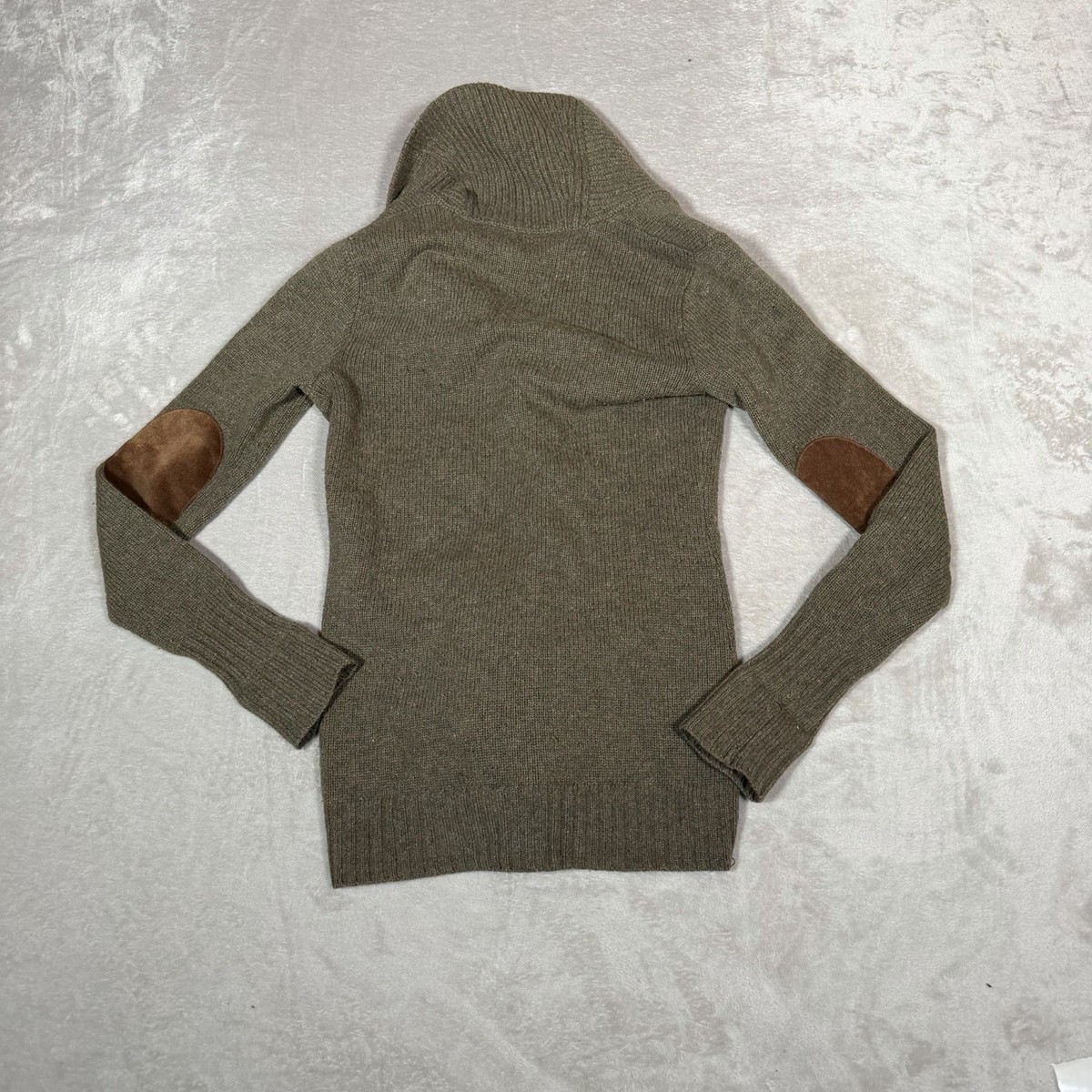 Ralph Lauren Rugby Sweater Mens Small Green Shetland Wool Shawl