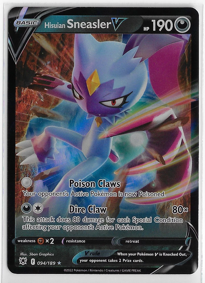 Hisuian Sneasler V Pokémon TCG Cards for sale | eBay