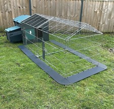PLASTIC CHICKEN COOP AND RUN FOR 4 CHICKENS)& POULTRY HOUSE RABBIT HUTCH UKMADE