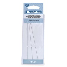 5.00-Inch Assorted Collapsible Eye Beadalon Needles 3 Pack