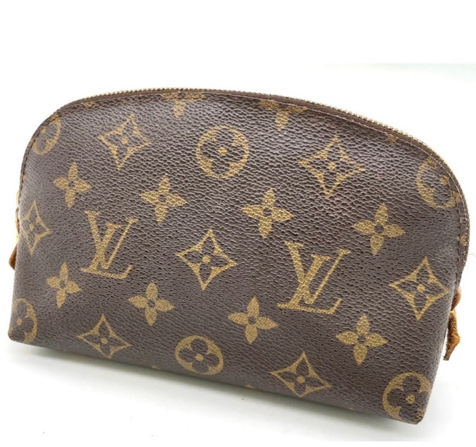 正品路易威登老花Pochette化妆袋带盒和卡片 — 第 3/4 张图片