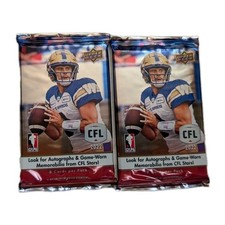 2 - 2022 Upper Deck CFL Football Hobby PACK - TWO PACKS ONLY