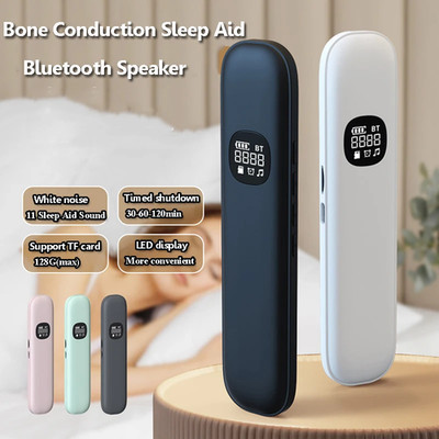Unterkissen Knochenleitung Bluetooth Lautsprecher Weiß Rauschen Einschlafhilfe Soundbar LED