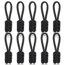 10 PCS Zipper Pull Cord Ends Replacement, Paracord Zipper Pull Extender