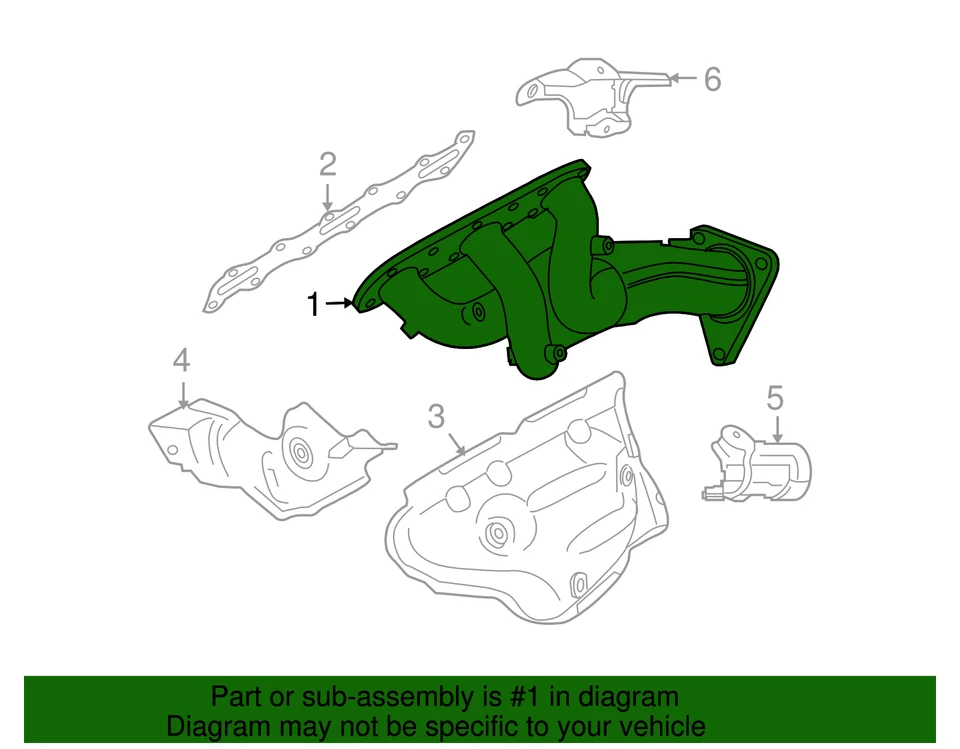 Genuine Nissan 2014-2020 Nissan 370Z - Exhaust Manifold 140D2-1PM0C - Image 2 of 2
