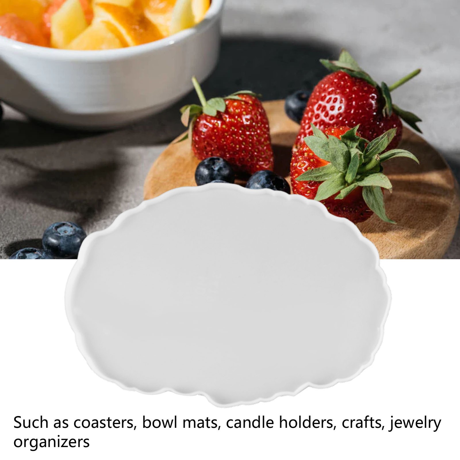 Fruit Tray Silicone Mold Reusable Easy To Clean Fruit Plate Silicone Mold Fo