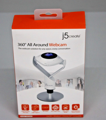 j5create 360° All Around Meeting Webcam 1080P HD High Fidelity Mikrofon JVCU360