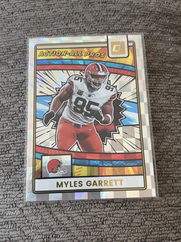 Myles Garrett #AAP-MGA 2025 Panini Donruss Action All-Pros card