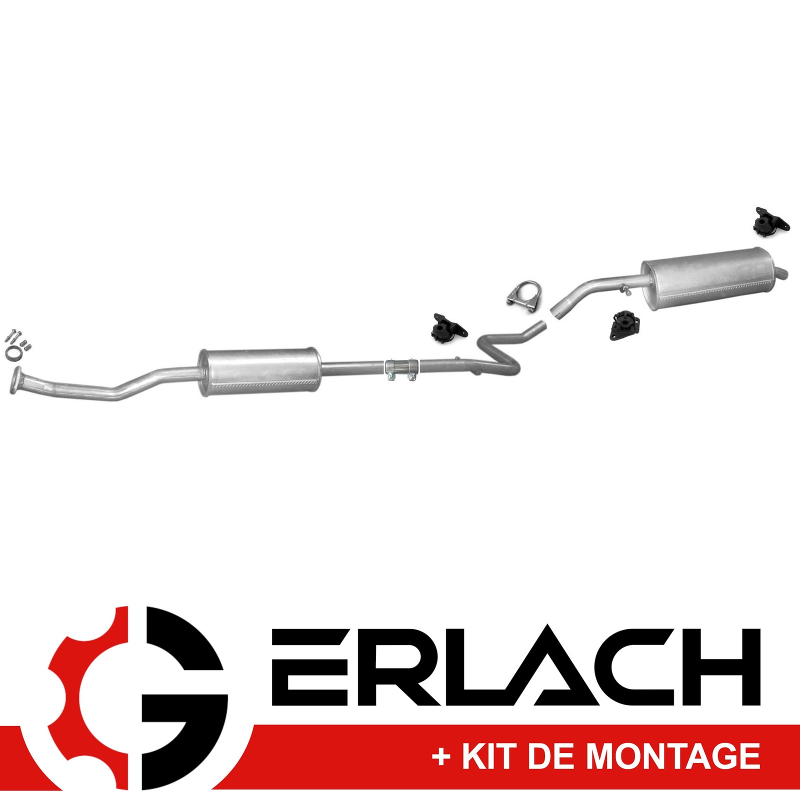 Silencieux arrière Citroen C3 I 1.4 16V pour réparation contrôle technique