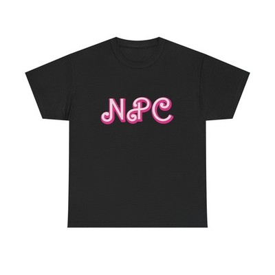 NPC Meme funny gift Prank Pink biker rock shirt 