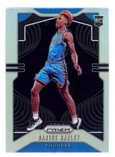 2019-20 Panini Prizm Darius Bazley RC Silver #289 Rookie Card Parallel Thunder. rookie card picture