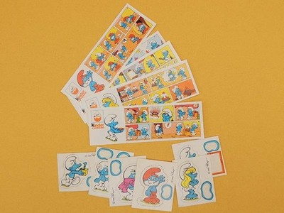 KINDER Überraschung - Die Schlümpfe 1990 Vintage - Anleitungen und Sticker - zur Auswahl