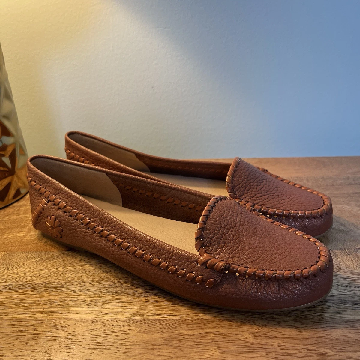 Bottine Femme Jack Rogers En Cuir Marron à Lacets - Taille 10M - Occasion Très Bon État