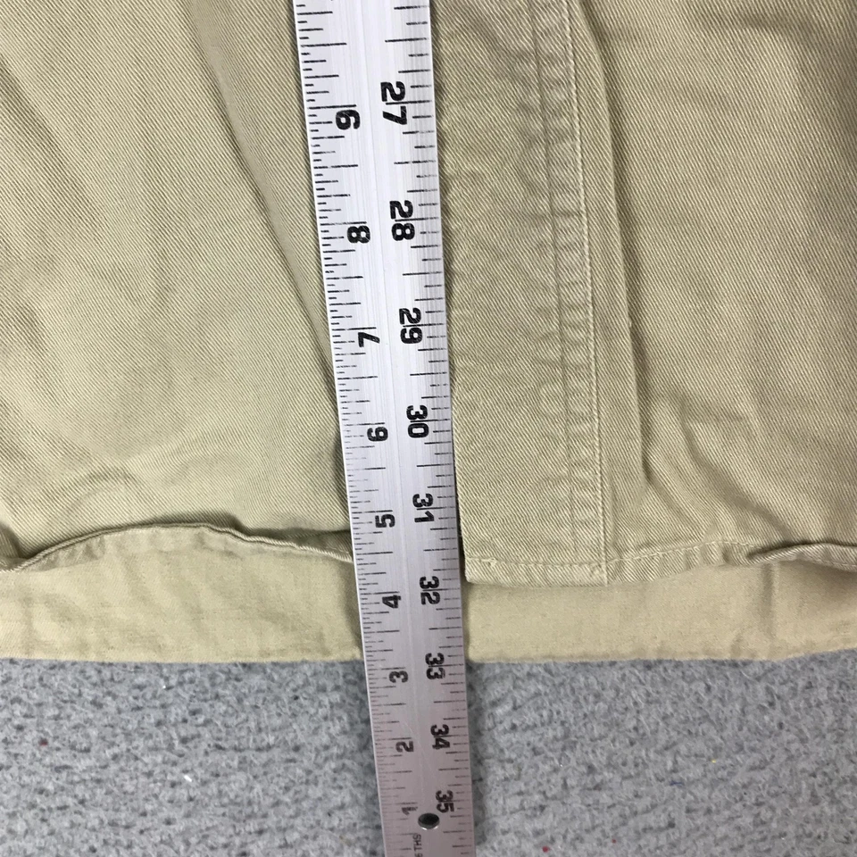 Regatta Shirt Mens XL Tan Button Down Long Sleeve Denim Collar Crest Pocket - Image 4 of 4