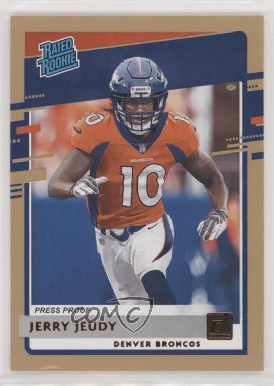 2020 Panini Donruss Rated Press Proof Bronze Jerry Jeudy #307 Rookie RC x1s