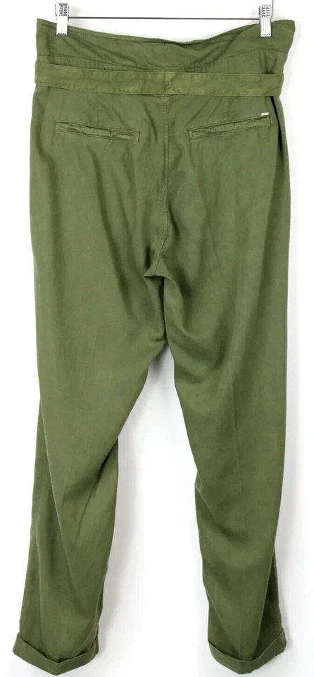 Gas Jsabela SG Hose Damen W30 Konisch Hohe Taille mit Gürtel Taschen Zip Fly - Bild 2 von 4