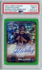 CALEB WILLIAMS 2024 TOPPS CHROME GREEN ROOKIE AUTO #'D 95/99 PSA 9 AUTO 10 BEARS
