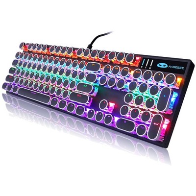 Black Mechanical Gaming Keyboard, Blue Switch