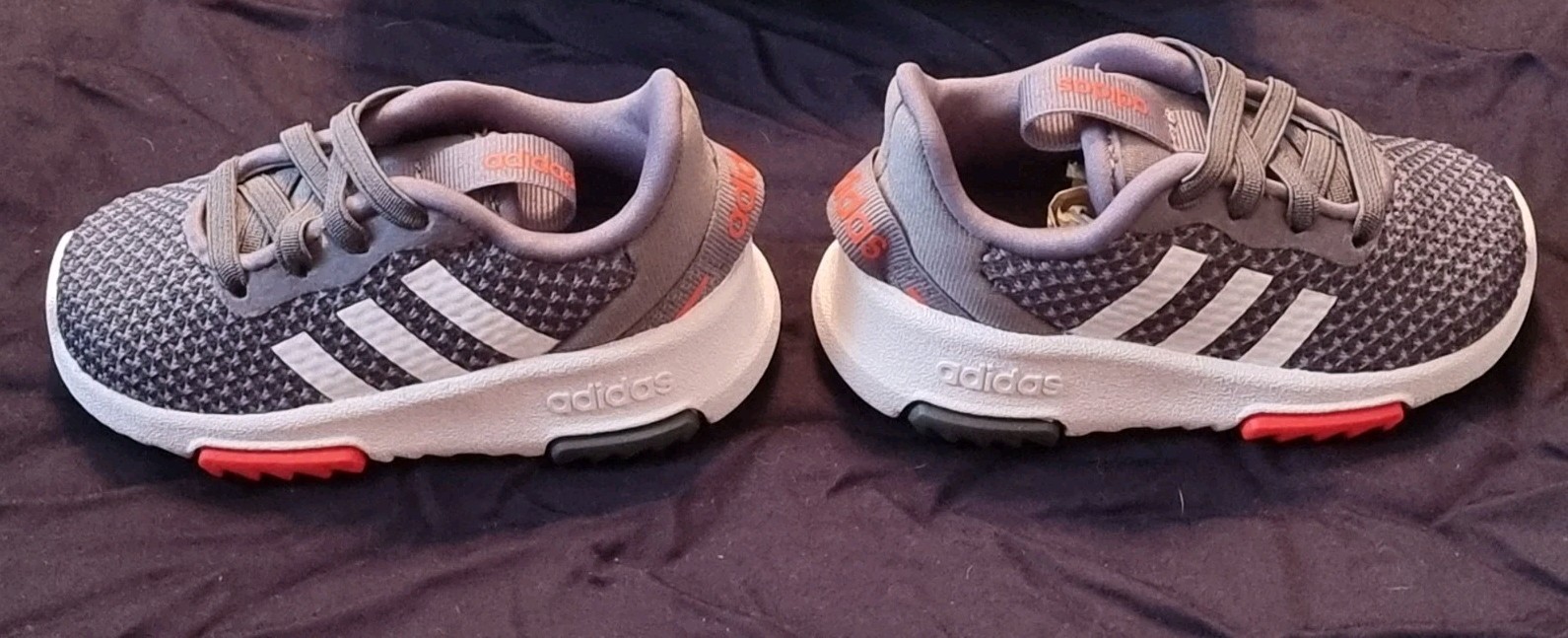 Adidas Shoes Infant 4K Racer TR 2.0 I Running/Walking Grey, White, Dark Orange image 7