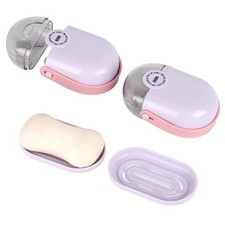 Travel Soap Case, 2 Pack Soap Container with Lid, Portable Bar Soap Purple