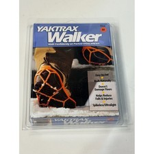 Yaktrax Walker Men's Orange Traction Ice Grips - Medium