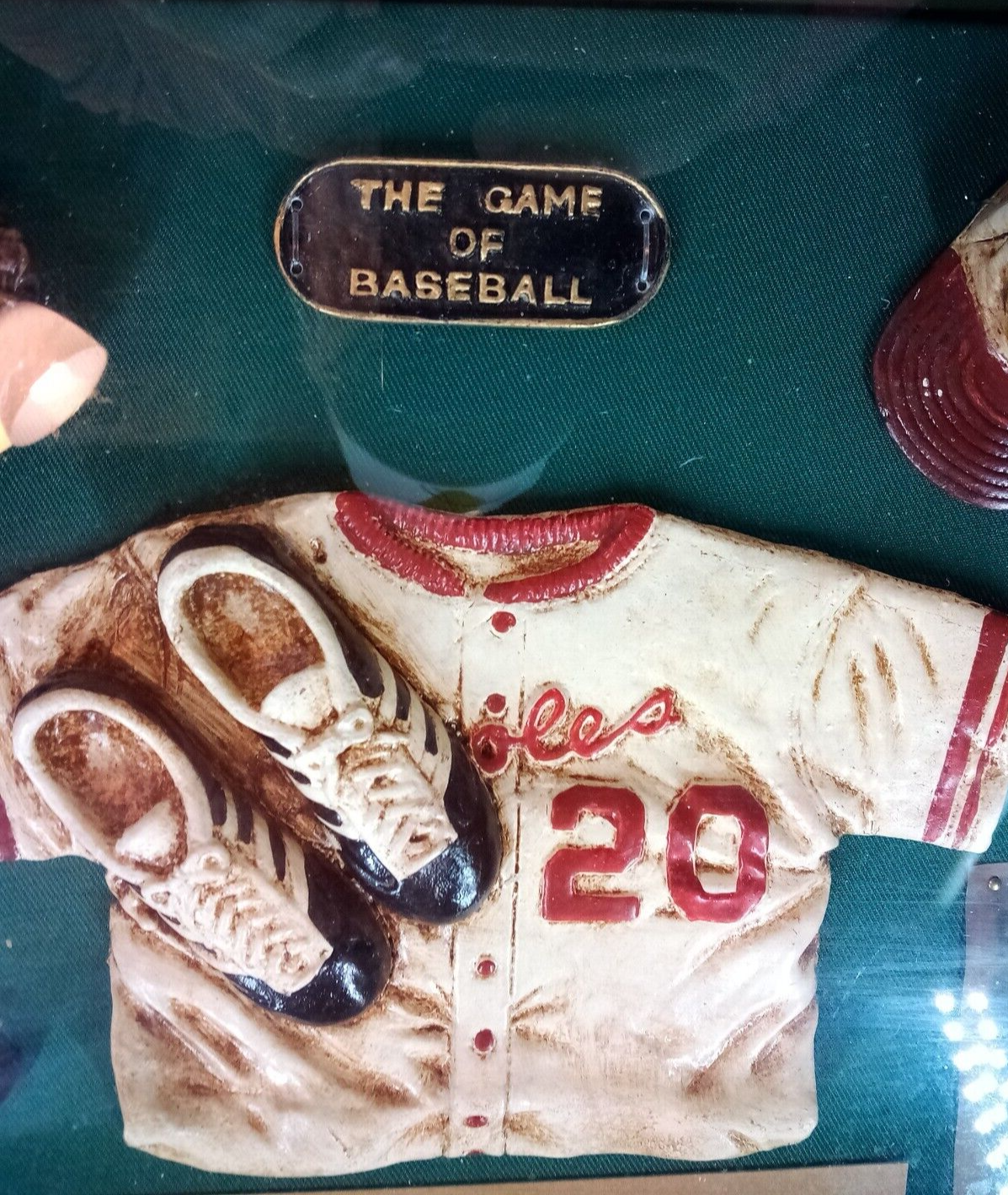 VINTAGE GAME OF BASEBALL SHADOW BOX BABE RUTH AND OTHER GREATS | eBay