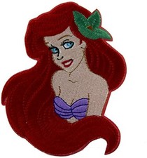 The Little Mermaid Ariel Patch Embroidered Iron On Applique Disney Princess Sea