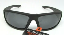 Foster Grant YMA 1808 BLK Men's Polarized Black Sunglasses NEW See Description 