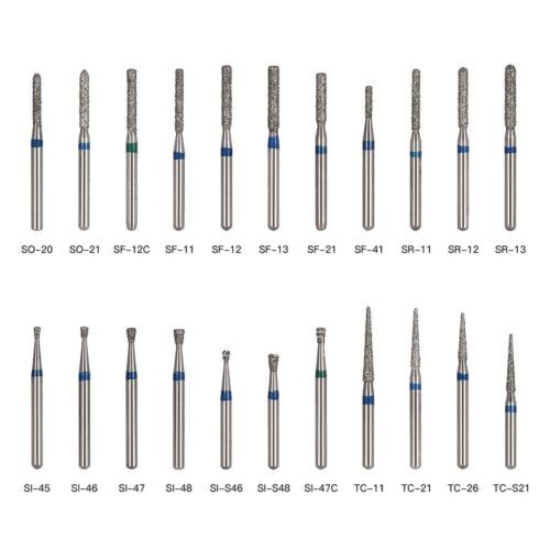 5 pcs Zahnarzt Diamant Bohrer Schleif Fräs Präparation Dental High speed Turbine - Bild 748 von 757