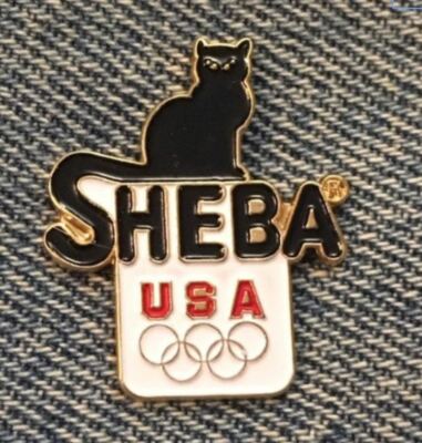 1992 Olympic Lapel Pin ~ USA Team Sponsor ~ Sheba by Pedigree ~ HoHo NYC