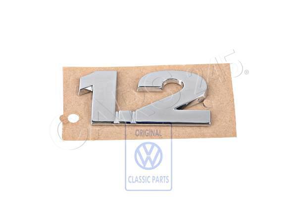 Original VW Polo Classic Derby Vento-IND Schriftzug 6Q0853675739 