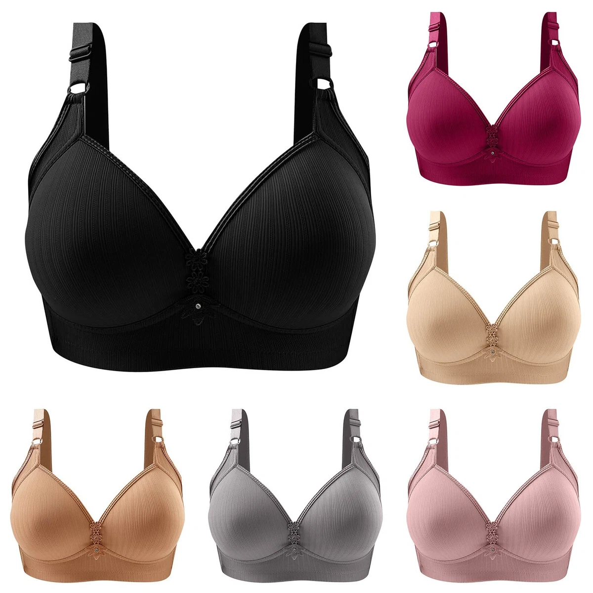  Womens Push Up Bra No Underwire Comfortable