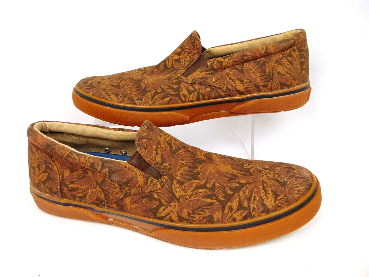 Sperry Top Sider Slip On Casual Sneakers Men s Size 10.5 M Brown