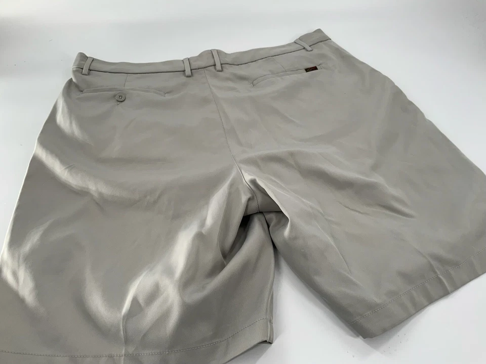 Pantalones Cortos de Golf Greg Norman Talla 40 Gris Poli Frente Plano 10” Entrepierna YGI D2-34 Foto 4 de 4