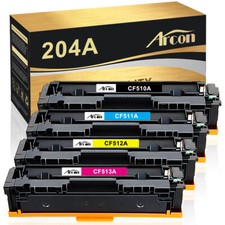 4 Pack Fits for HP CF510A 204A Toner Color LaserJet Pro MFP M180nw M181fw M154a