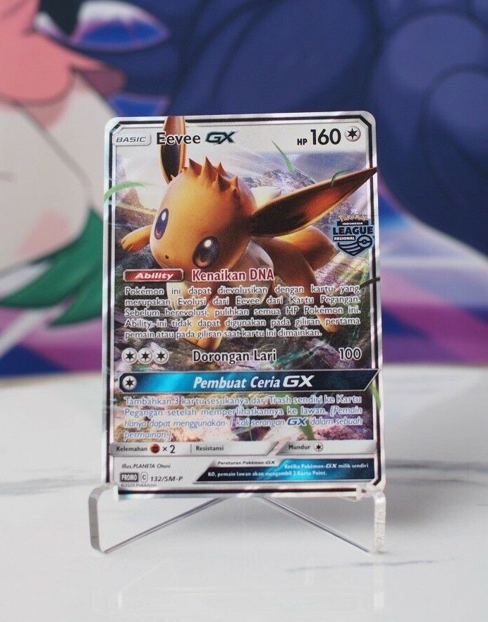 Eevee GX 132/SM-P Pokemon League Regional Indonesia Mint | eBay