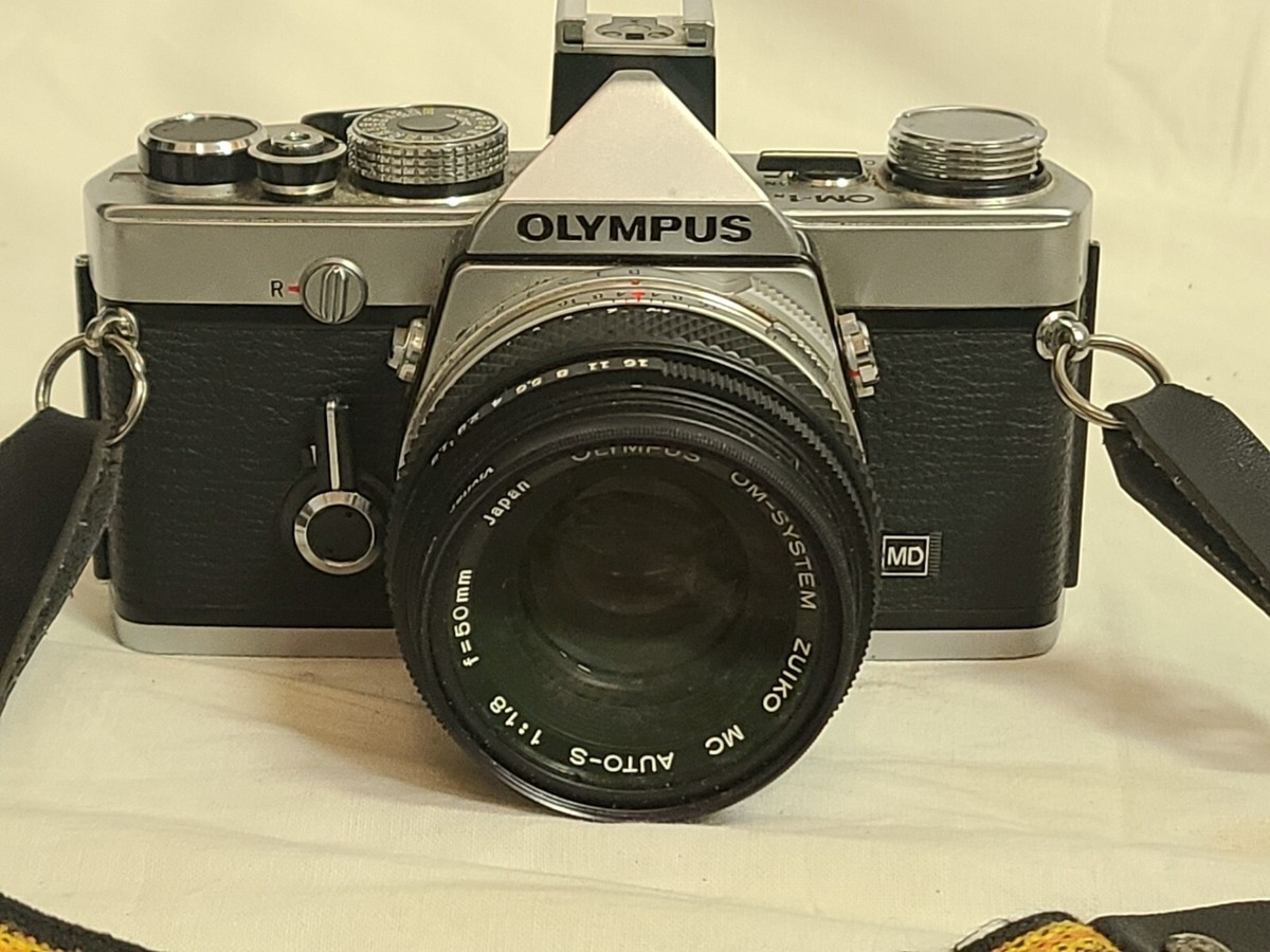 Olympus OM-1 MD Chrome Film Camera Body w/ 50mm F1.8 Lens | eBay