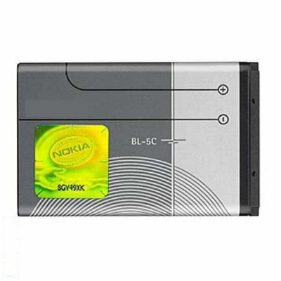 Batería para Original BL-5C para Nokia 220DS, 222, 222 DS, 2222 DS, 2310, 2323C, 2330C, 2600, 2610, 2626, 2700C, 3100, 3109C, con paño de Limpieza Shlok