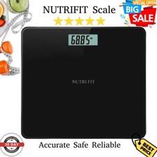 NUTRI FIT Digital Bathroom Scale for Body Weight, Bath Scale for Accurate Weight