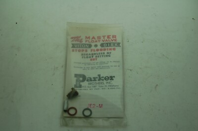 NEW PARKER BROTHERS MASTER FLOAT VALVE JE2-M JE2M ALL CARBURETORS TRACTOR BOAT