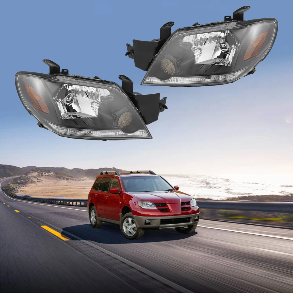 Faro halógeno derecho e izquierdo para Mitsubishi Outlander LS/XLS 2003-2006 Foto 2 de 4