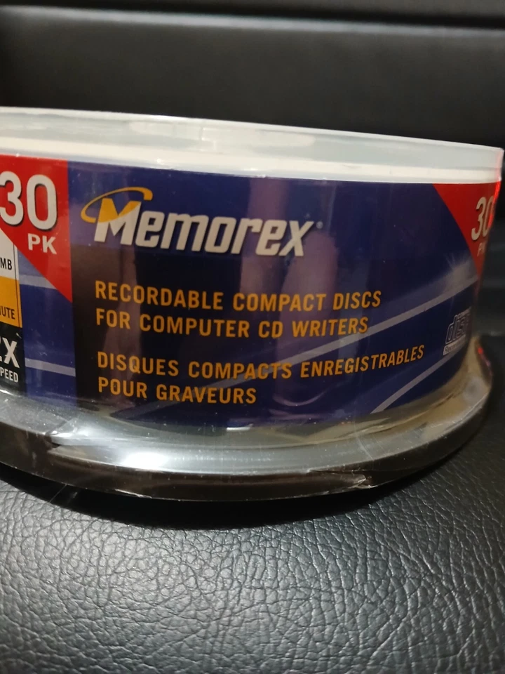 Memorex CD-R 52x Multi Speed 700MB 80 Min Recordable 30 Pack Blank Discs New - Image 4 of 4