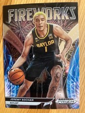 Jeremy Sochan RC 2022 Prizm Draft Picks Basketball Fireworks PRIZM #II-JS