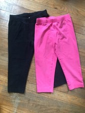 Hanna Andersson Set of 2 Cropped Leggings Size 110 5 EUC VGUC