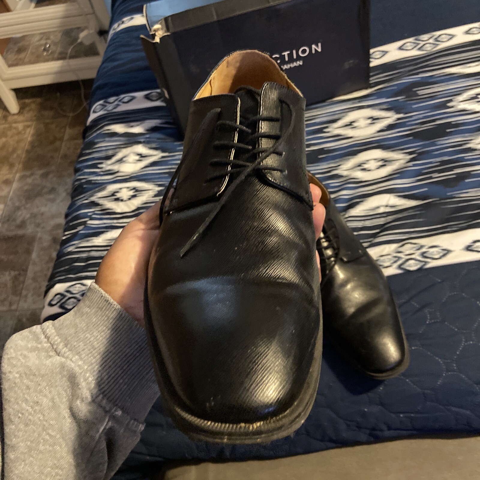 M Collection by Michael Strahan Men's Black Dress Shoes Size 13 eBay