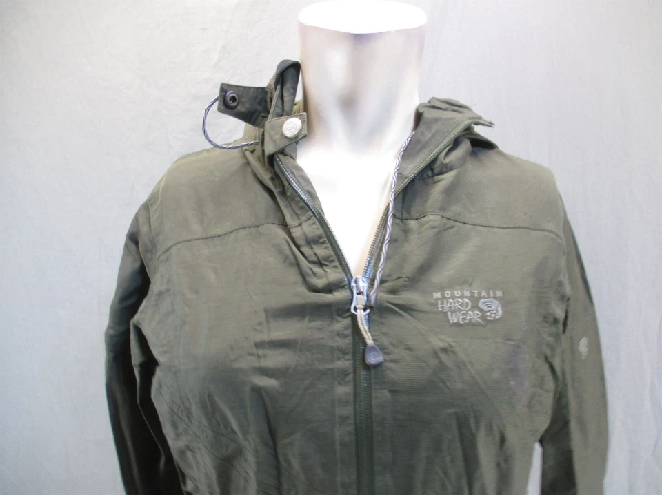 MOUNTAIN HARDWEAR Size S Womens 100% Nylon Full Zip Stand Collar Rain Jacket 667 - Image 2 of 4