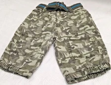 Mothercare usa cargo pants green camouflage size 0-3 months up to 14 1/2 #